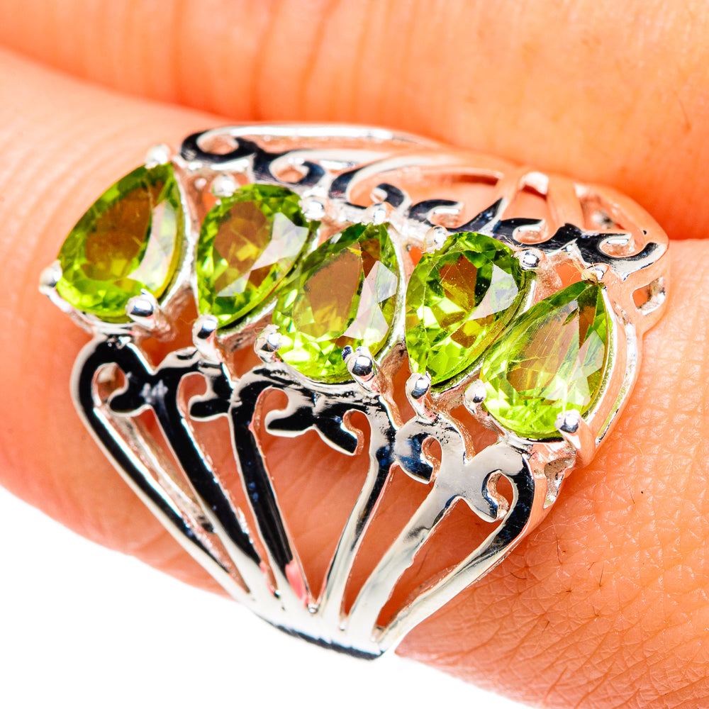 Peridot Rings handcrafted by Anasilvercos - RING89109