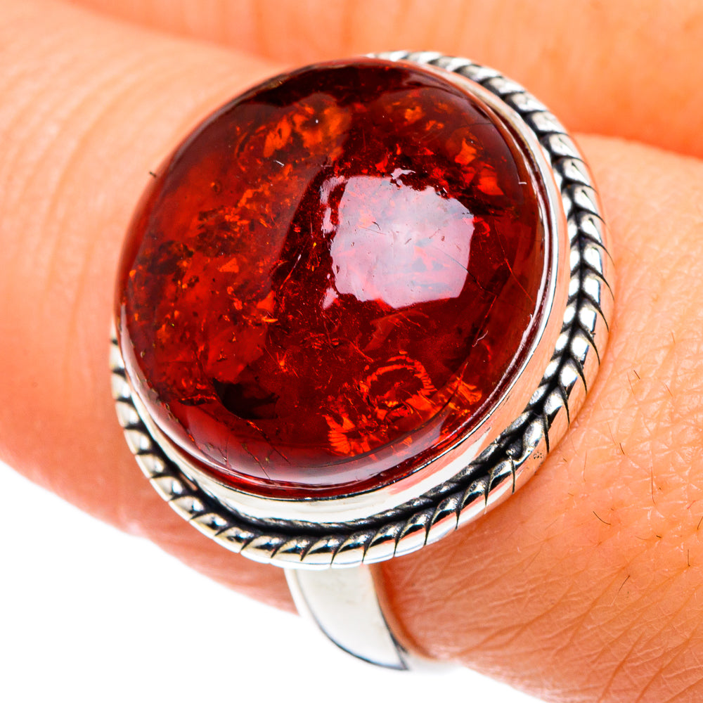 Baltic Amber Rings handcrafted by Anasilvercos - RING89117