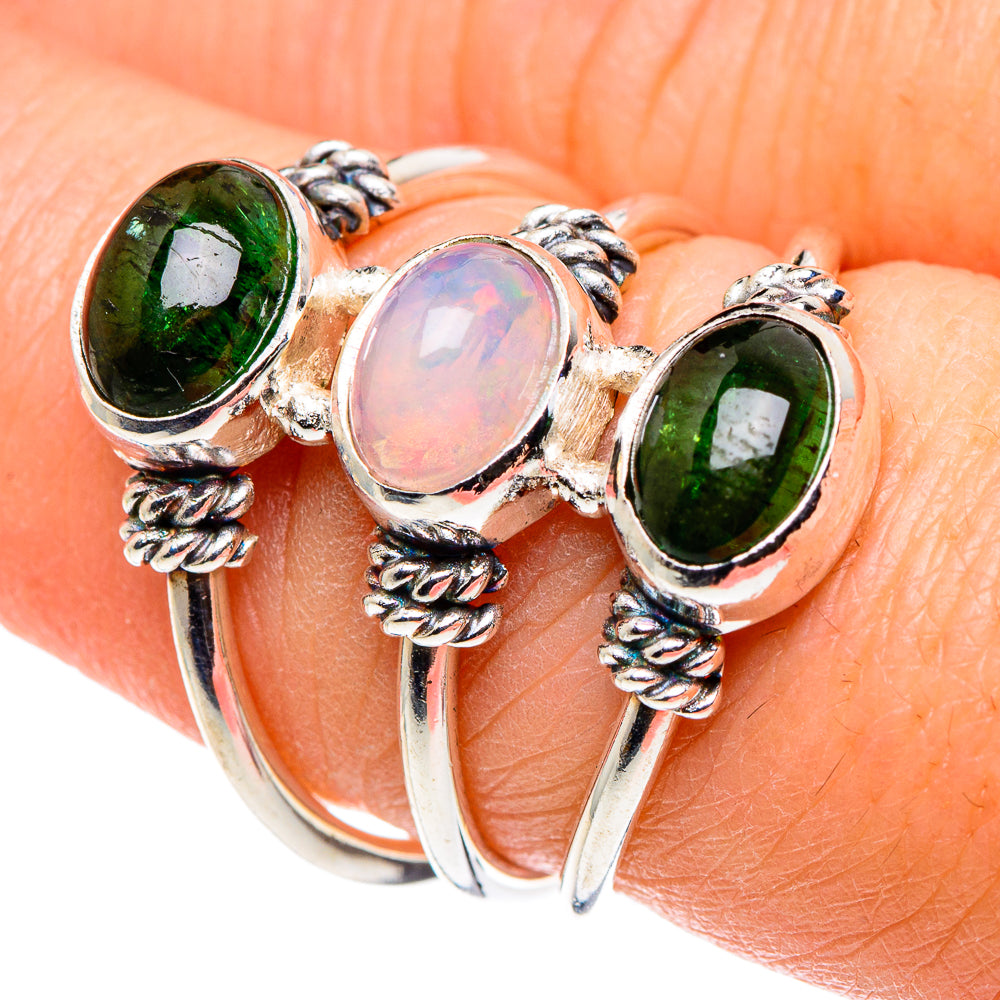 Ethiopian Opal Rings handcrafted by Anasilvercos - RING89134