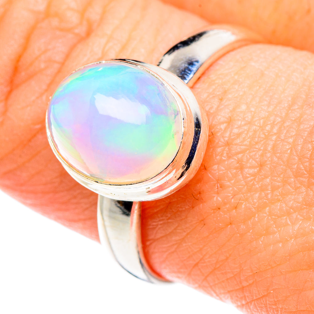 Ethiopian Opal Rings handcrafted by Anasilvercos - RING89135