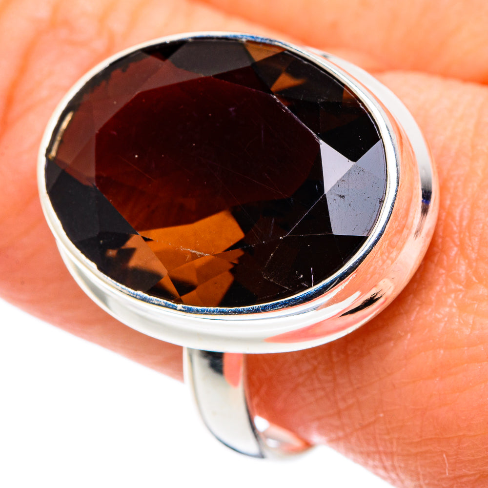 Smoky Quartz Rings handcrafted by Anasilvercos - RING89150
