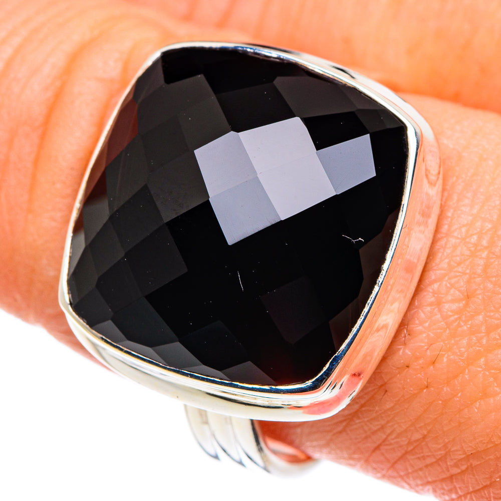 Black Onyx Rings handcrafted by Anasilvercos - RING89163