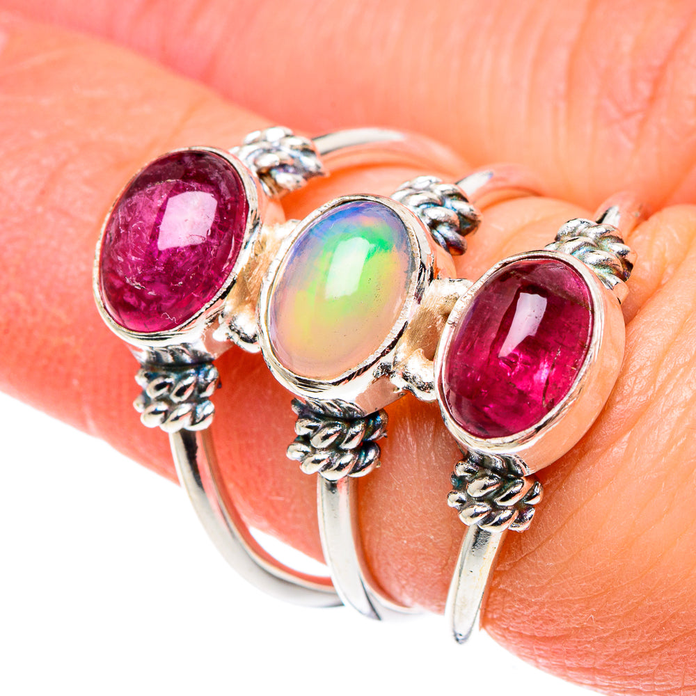 Ethiopian Opal Rings handcrafted by Anasilvercos - RING89166