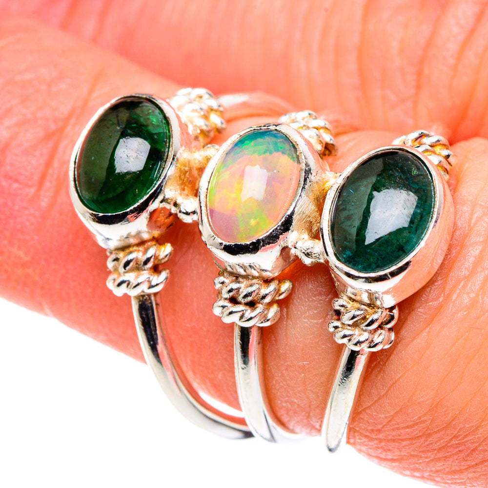 Ethiopian Opal Rings handcrafted by Anasilvercos - RING89168