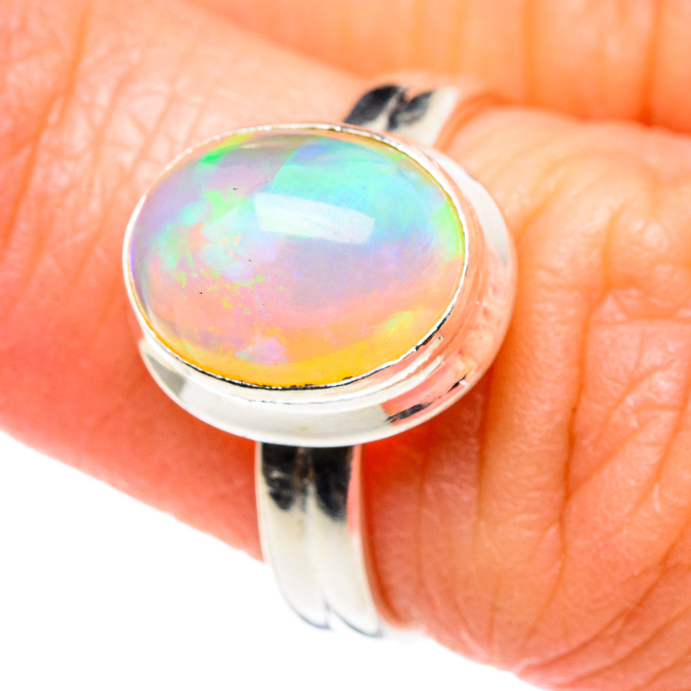 Ethiopian Opal Rings handcrafted by Anasilvercos - RING89196