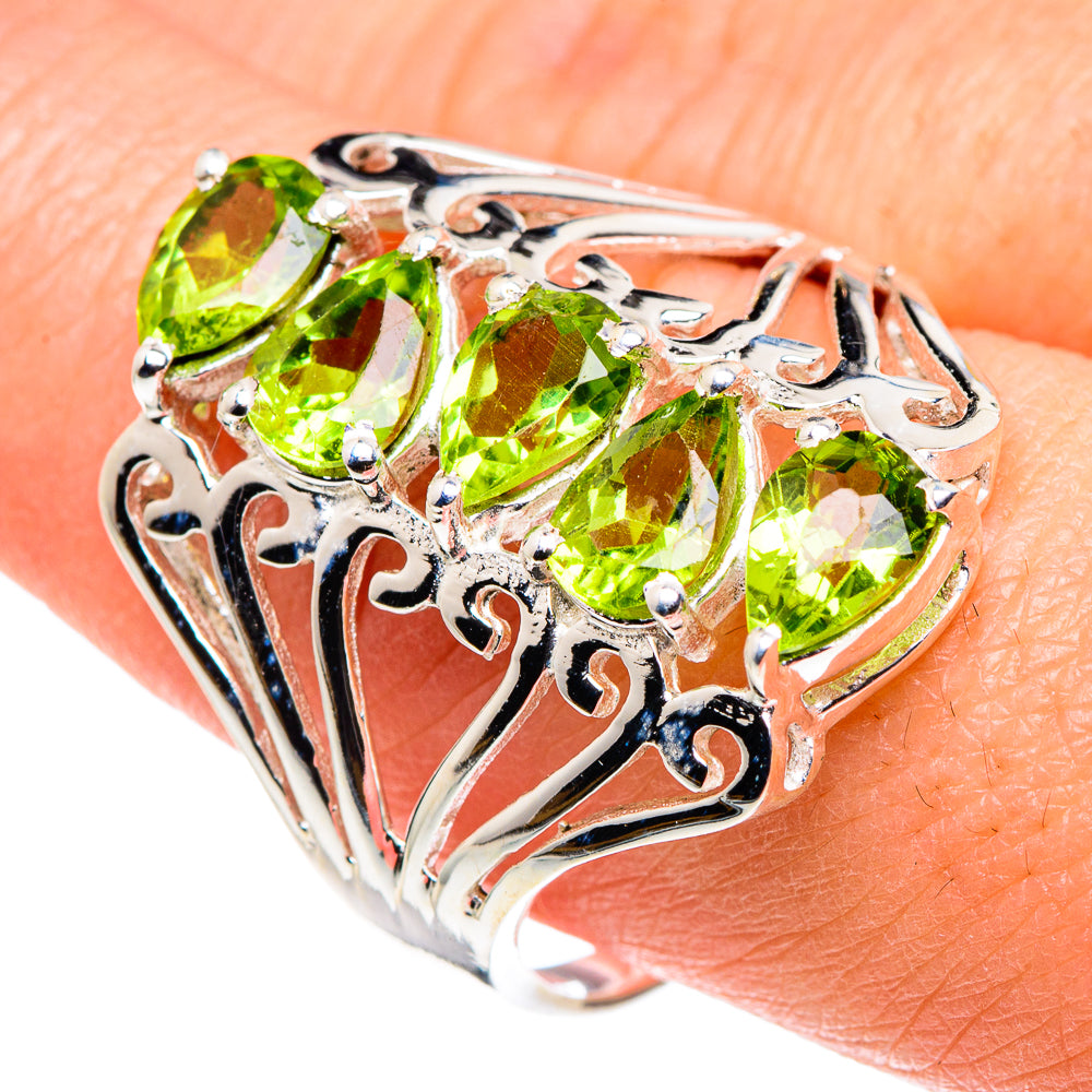 Peridot Rings handcrafted by Anasilvercos - RING89207