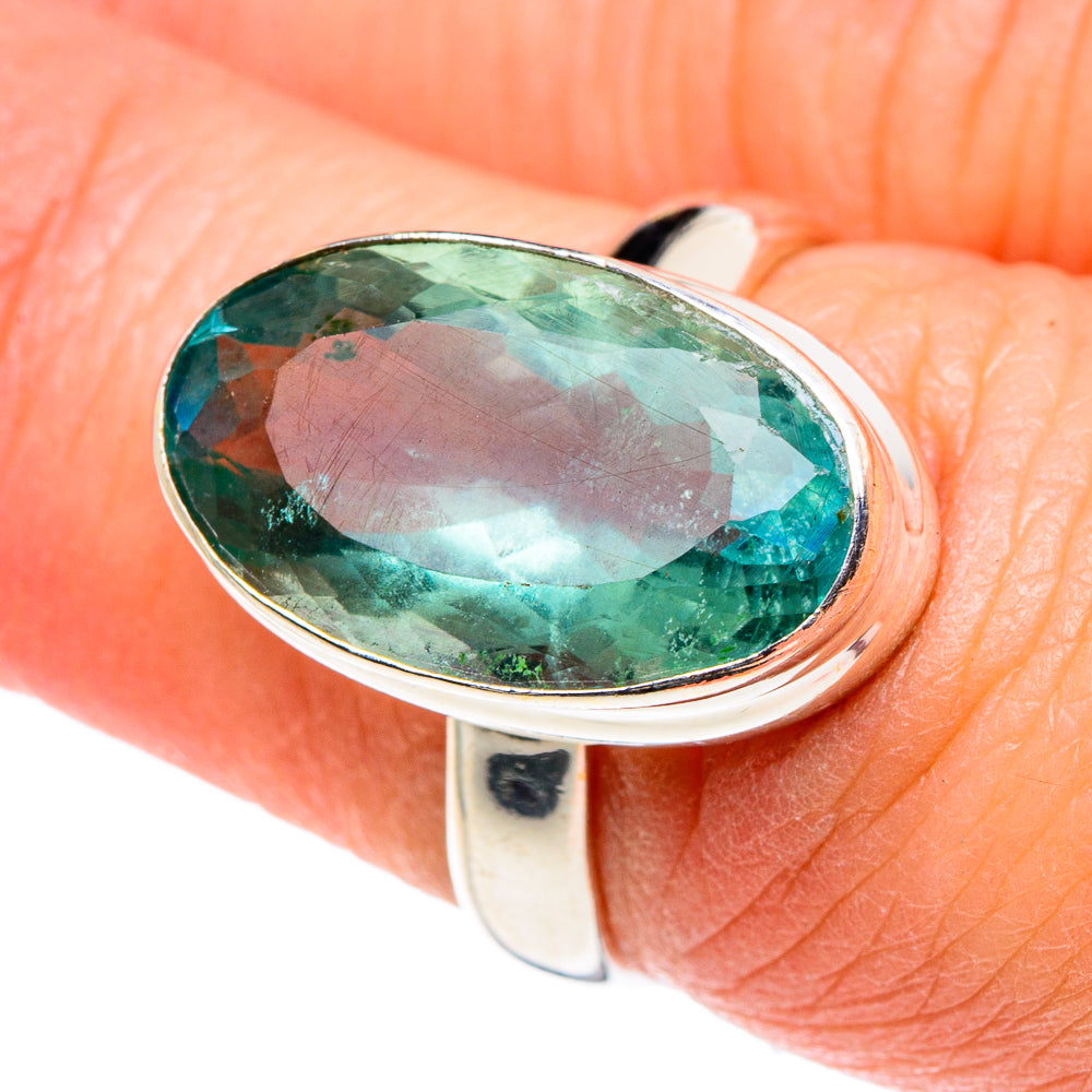 Blue Fluorite Rings handcrafted by Anasilvercos - RING89209