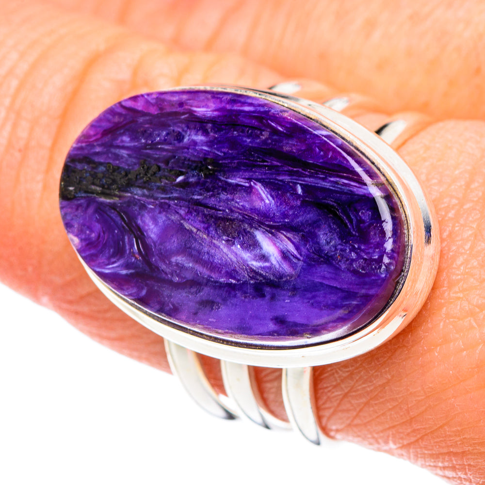 Charoite Rings handcrafted by Anasilvercos - RING89218