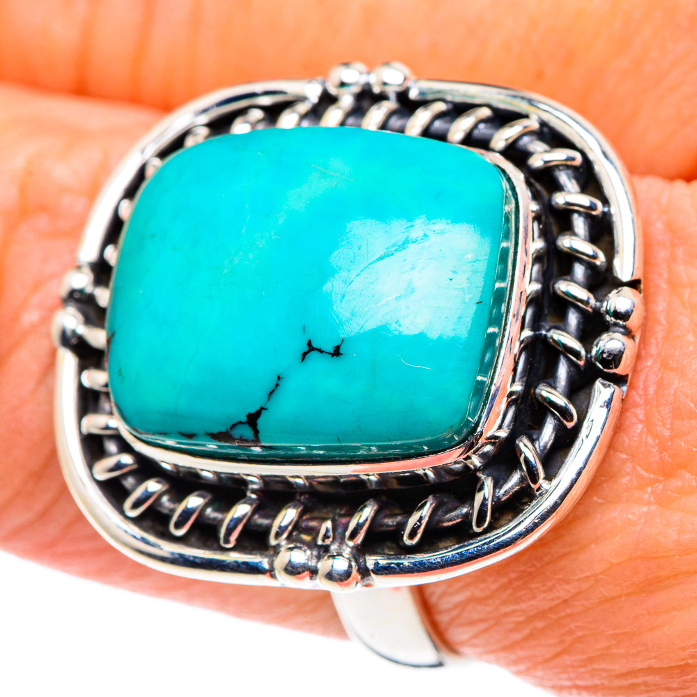 Tibetan Turquoise Rings handcrafted by Anasilvercos - RING89228