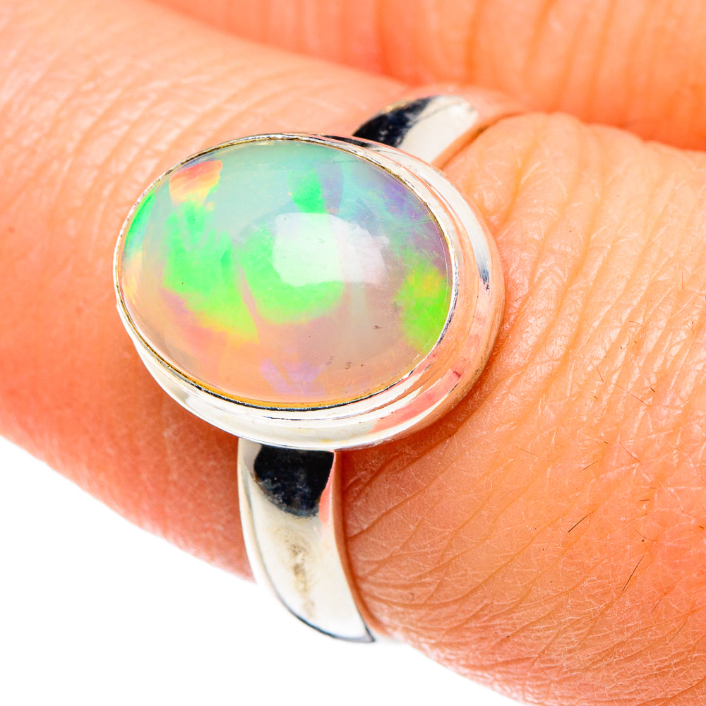 Ethiopian Opal Rings handcrafted by Anasilvercos - RING89248
