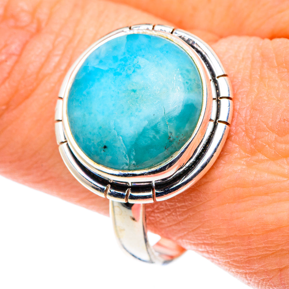 Larimar Rings handcrafted by Anasilvercos - RING89277