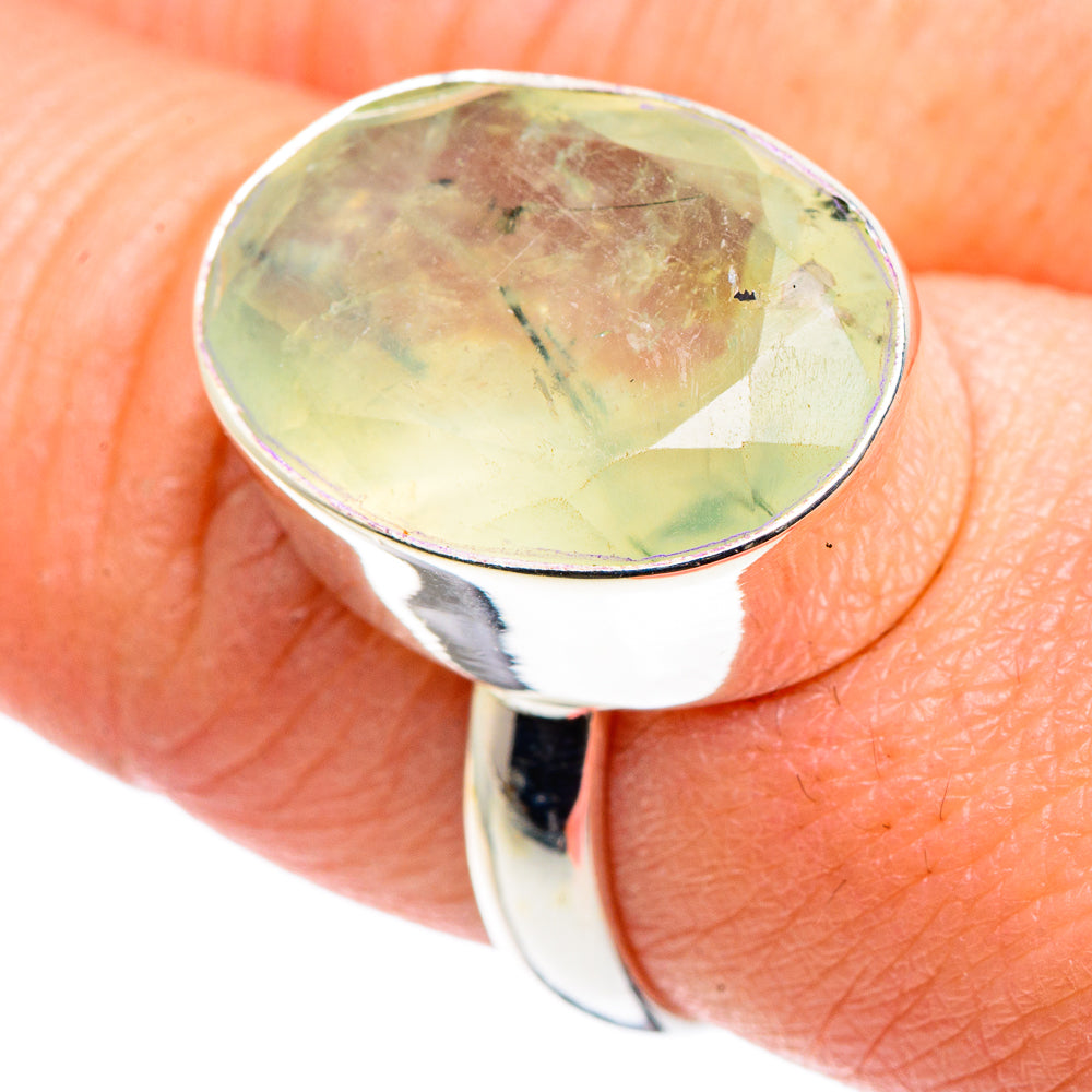 Prehnite Rings handcrafted by Anasilvercos - RING89285