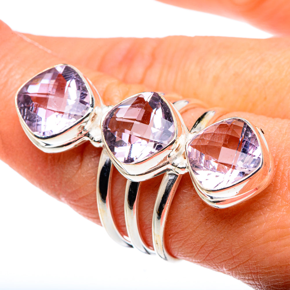 Kunzite Rings handcrafted by Anasilvercos - RING89315