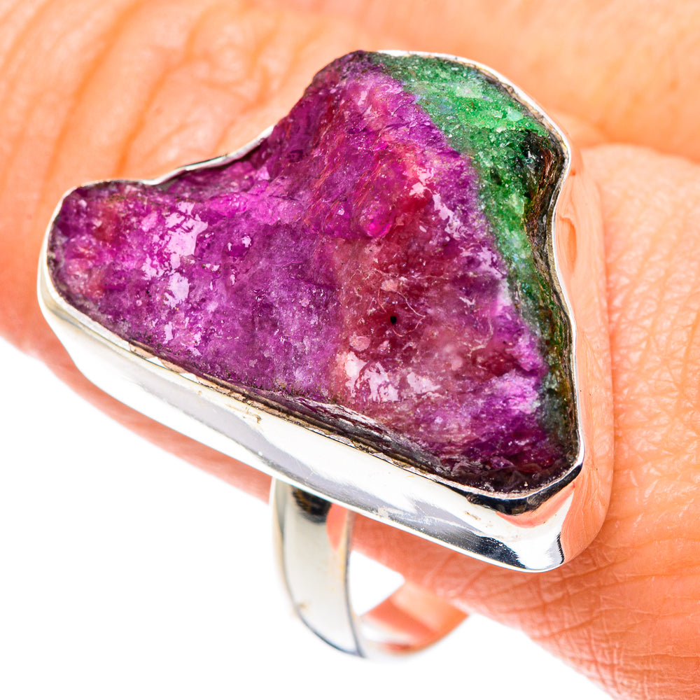 Ruby Zoisite Rings handcrafted by Anasilvercos - RING89325