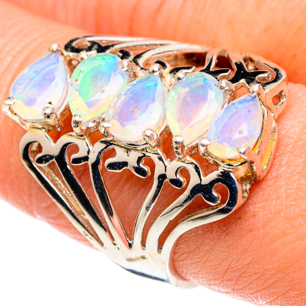 Ethiopian Opal Rings handcrafted by Anasilvercos - RING89329