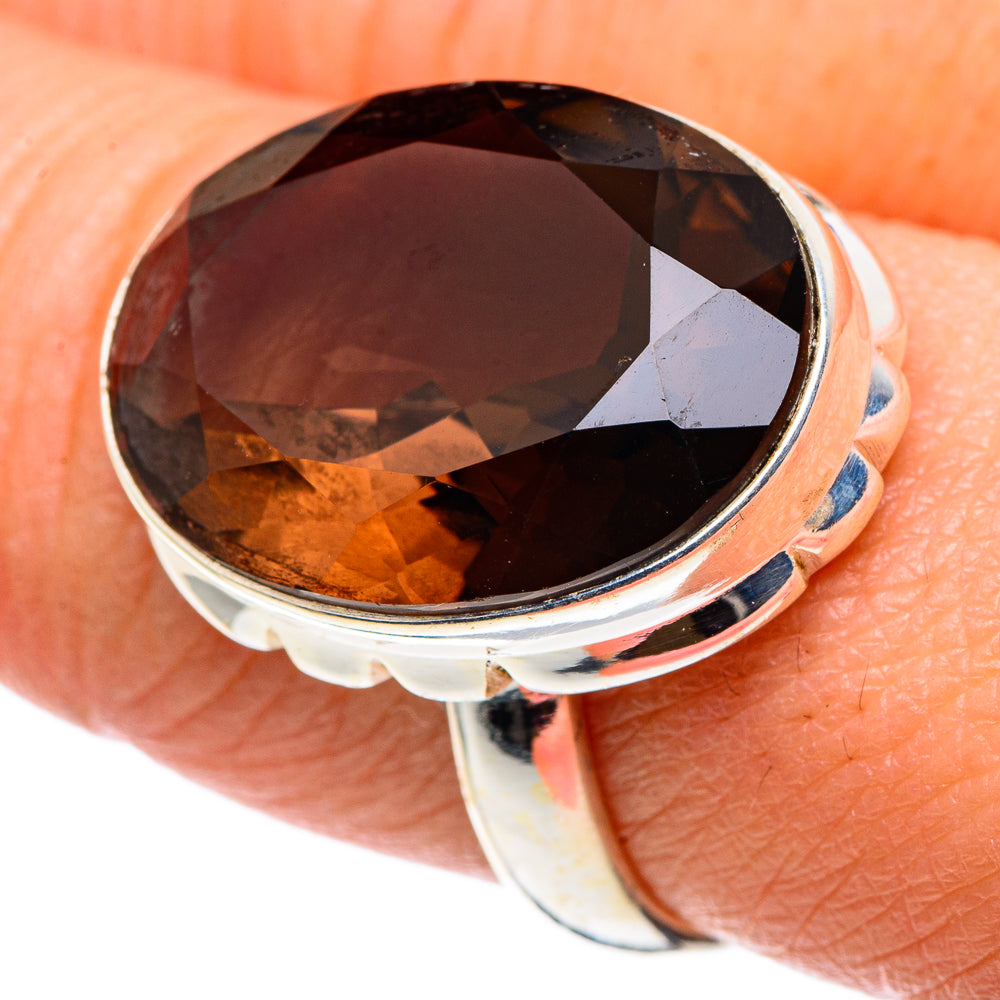 Smoky Quartz Rings handcrafted by Anasilvercos - RING89336