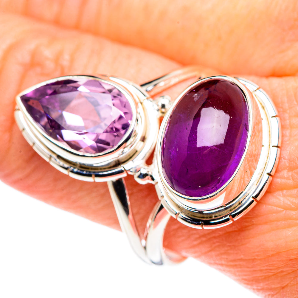 Amethyst Rings handcrafted by Anasilvercos - RING89346