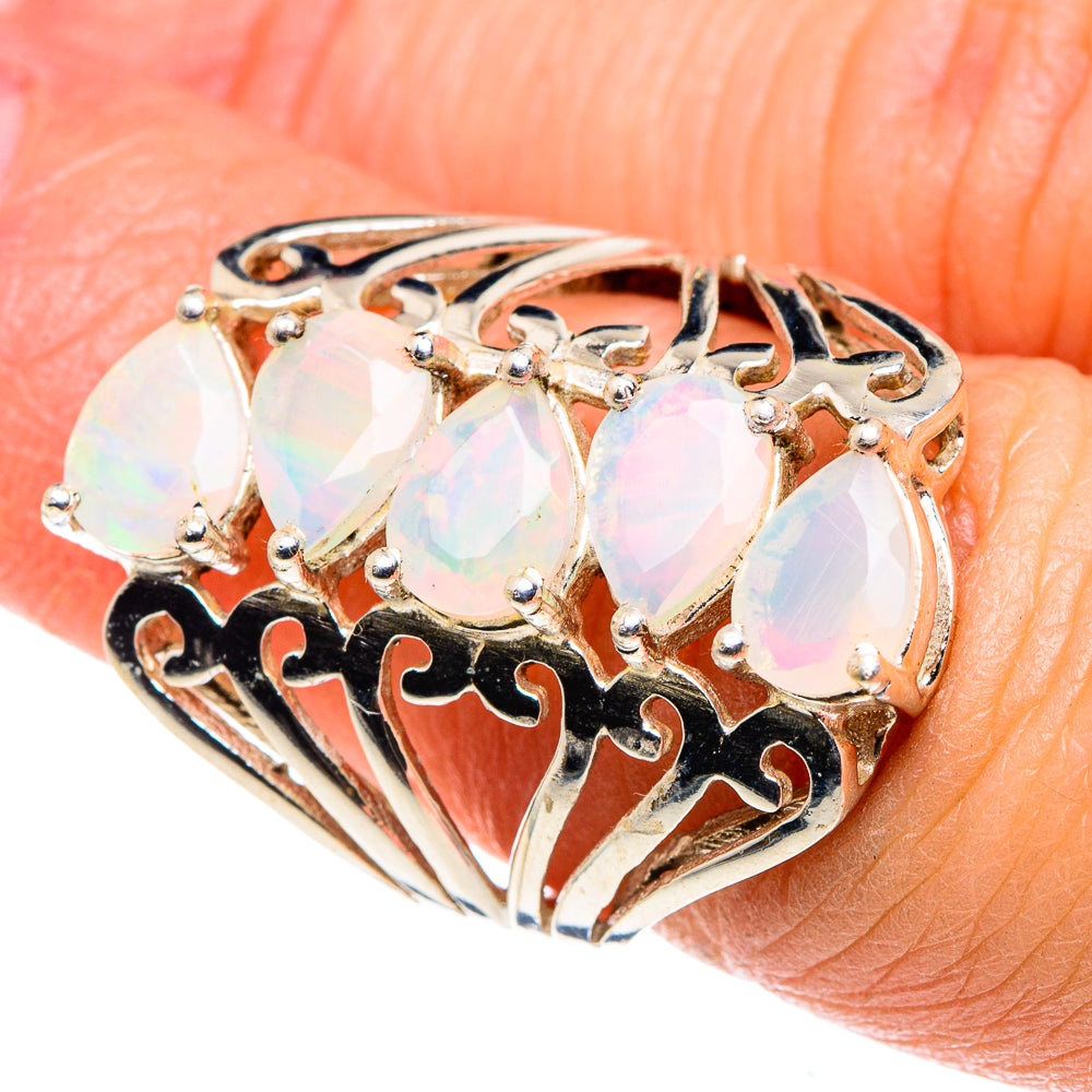 Ethiopian Opal Rings handcrafted by Anasilvercos - RING89360