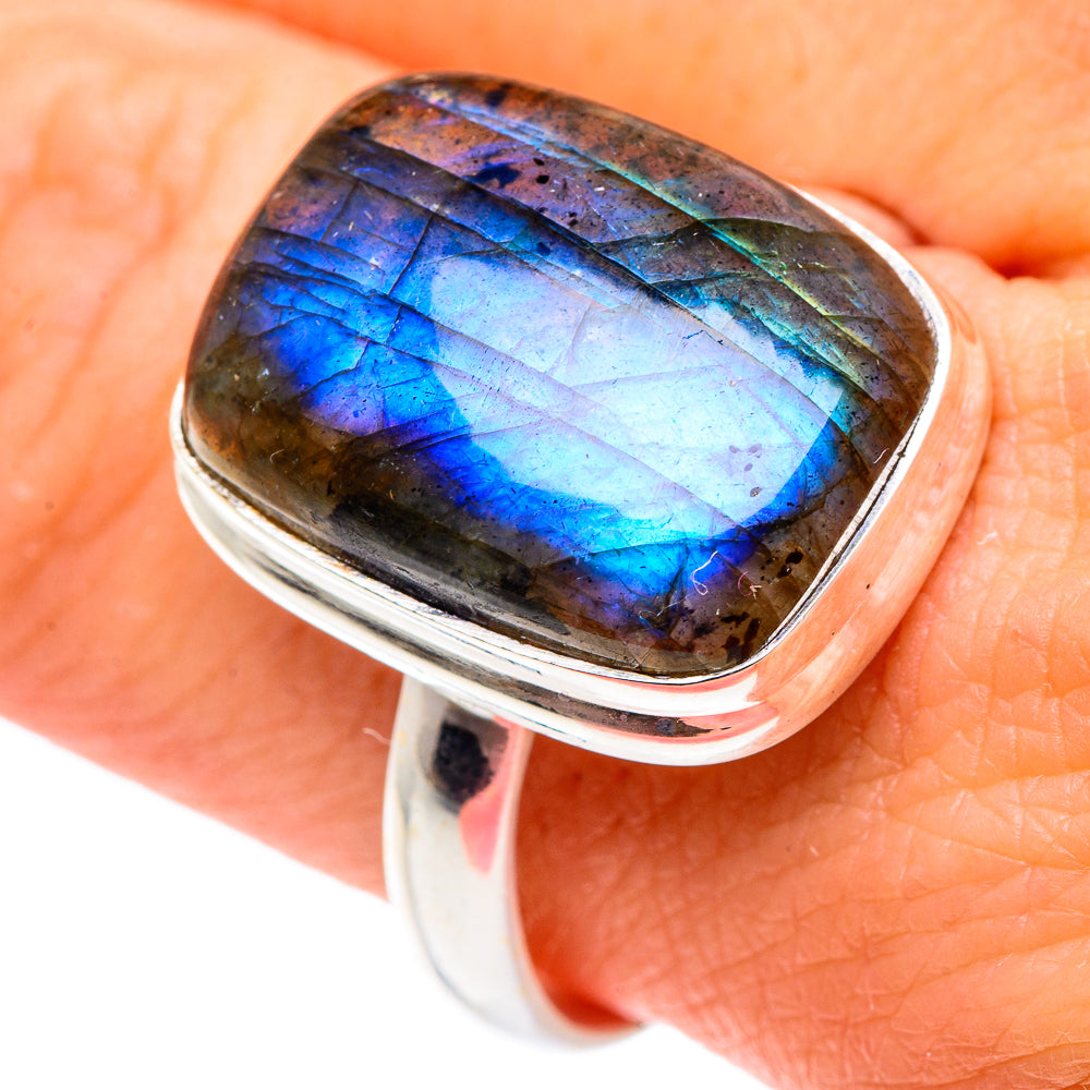 Labradorite Rings handcrafted by Anasilvercos - RING89377