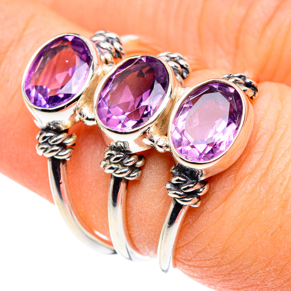 Amethyst Rings handcrafted by Anasilvercos - RING89397
