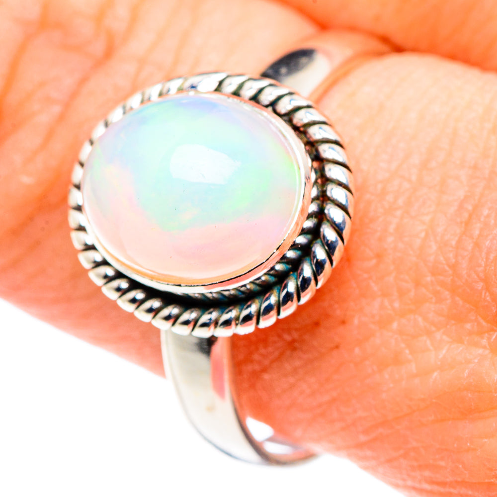 Ethiopian Opal Rings handcrafted by Anasilvercos - RING89406