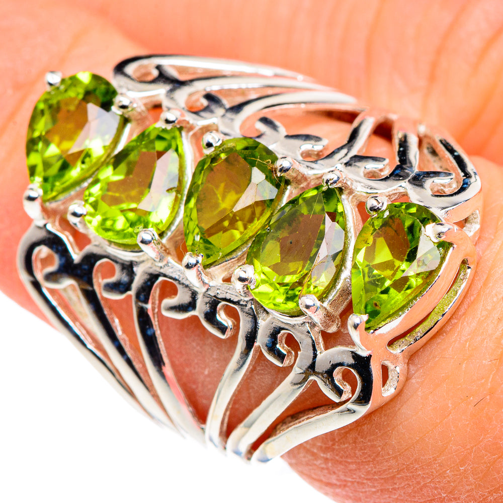 Peridot Rings handcrafted by Anasilvercos - RING89416