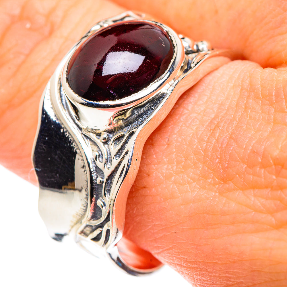 Garnet Rings handcrafted by Anasilvercos - RING89430