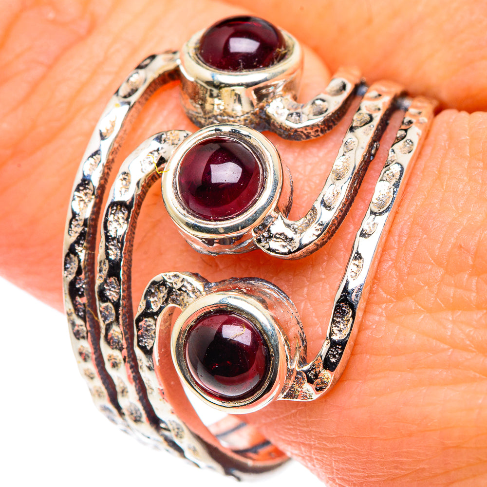 Garnet Rings handcrafted by Anasilvercos - RING89431
