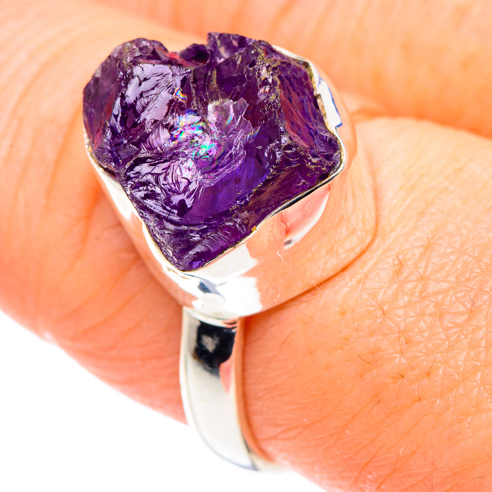 Amethyst Rings handcrafted by Anasilvercos - RING89432