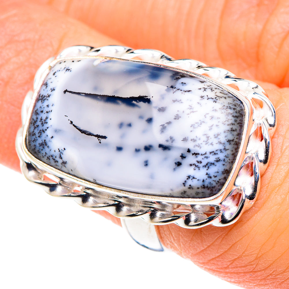 Dendritic Opal Rings handcrafted by Anasilvercos - RING89437