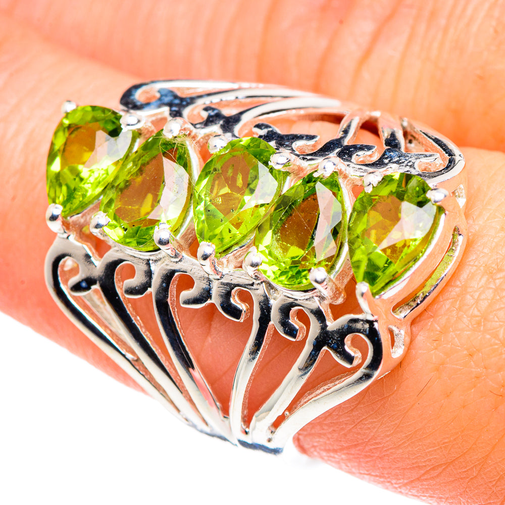 Peridot Rings handcrafted by Anasilvercos - RING89455