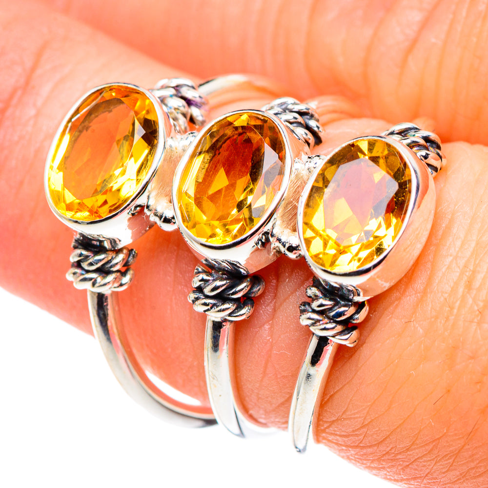 Citrine Rings handcrafted by Anasilvercos - RING89457