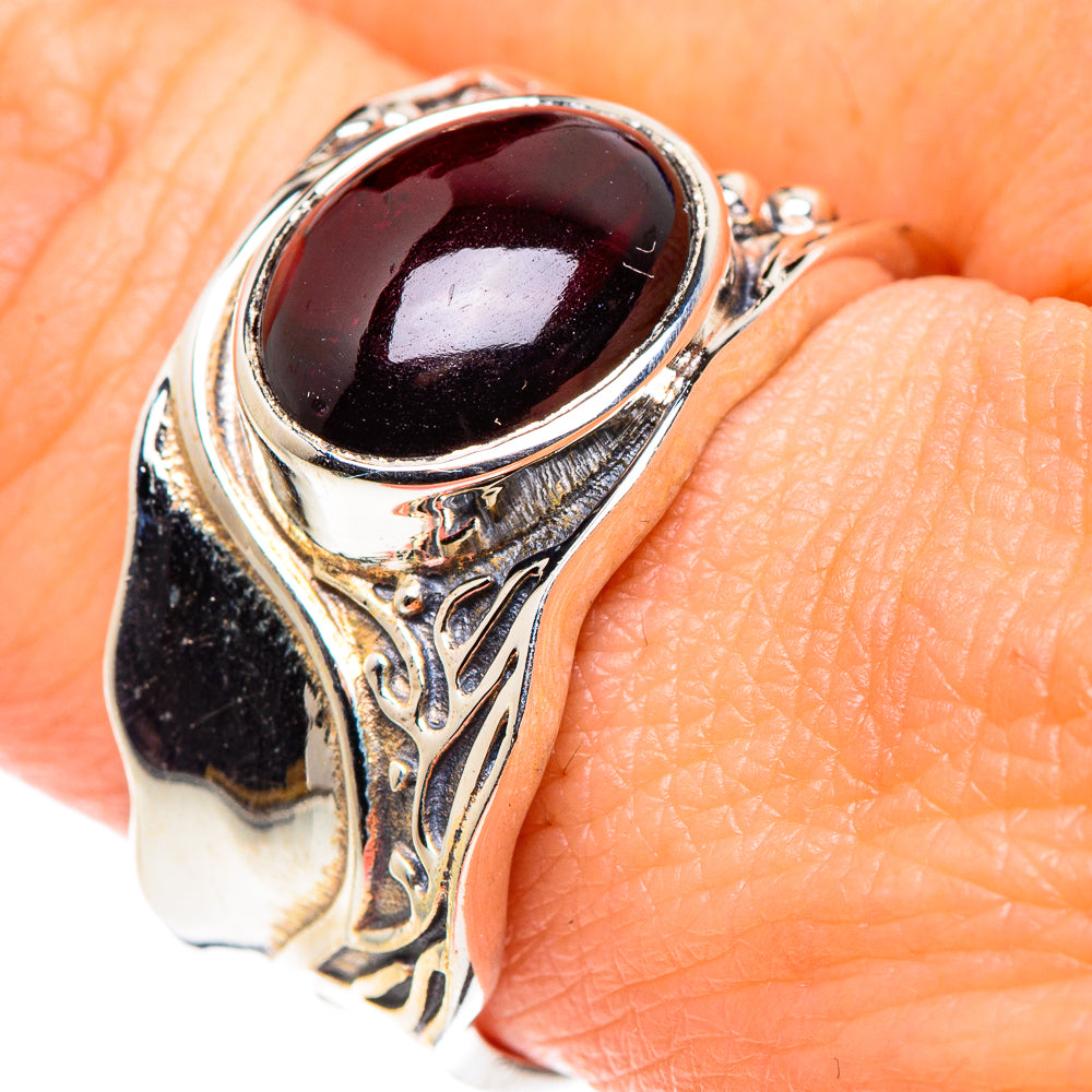 Garnet Rings handcrafted by Anasilvercos - RING89464