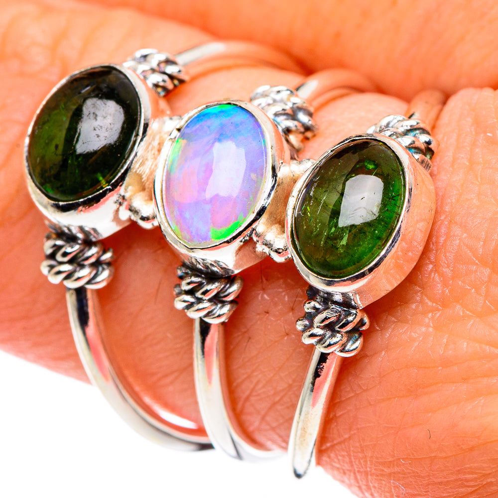Ethiopian Opal Rings handcrafted by Anasilvercos - RING89473