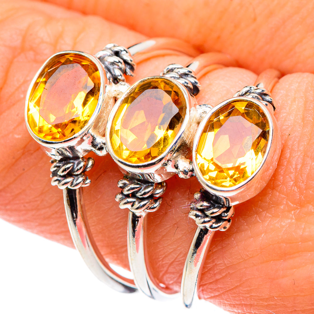 Citrine Rings handcrafted by Anasilvercos - RING89490