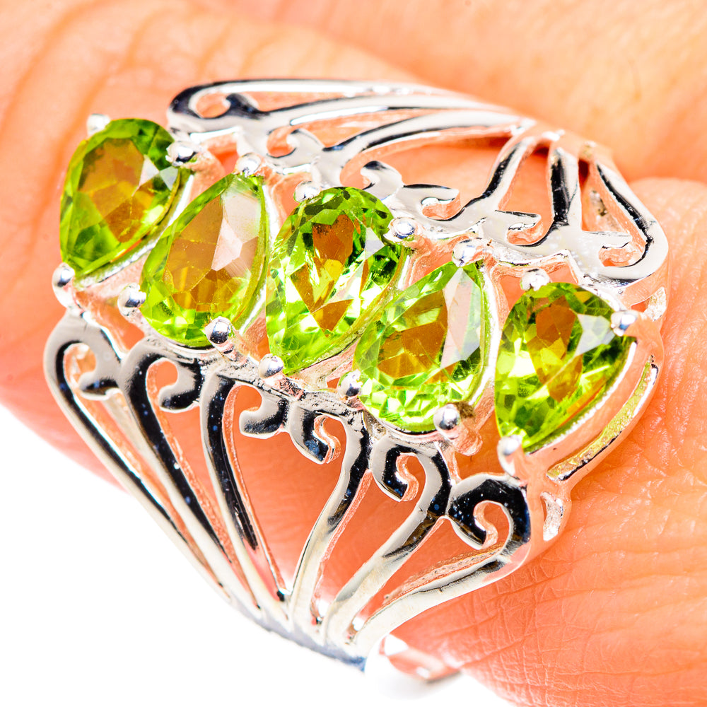 Peridot Rings handcrafted by Anasilvercos - RING89518