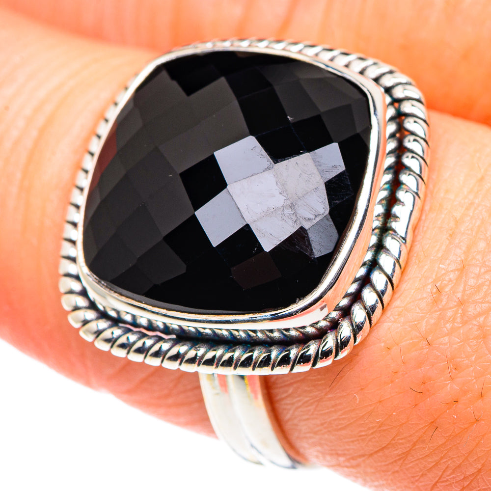 Black Onyx Rings handcrafted by Anasilvercos - RING89530
