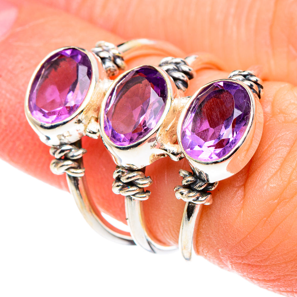 Amethyst Rings handcrafted by Anasilvercos - RING89557
