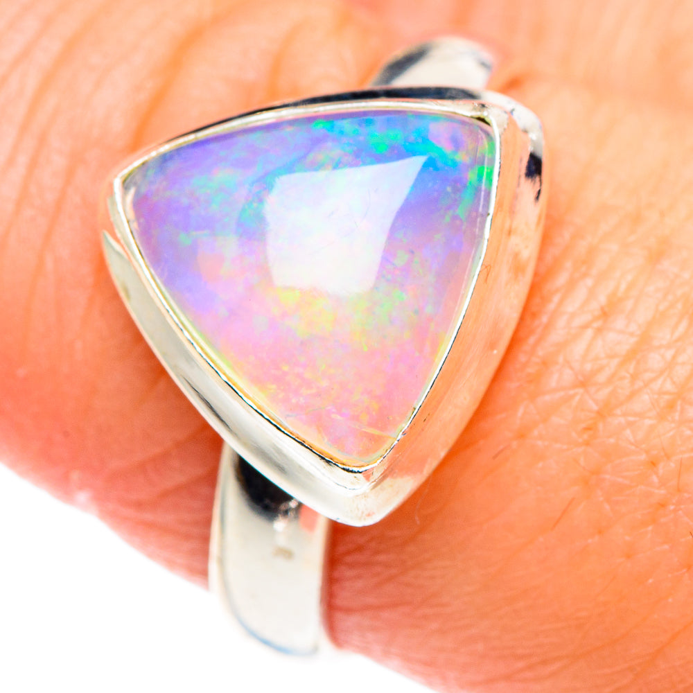 Ethiopian Opal Rings handcrafted by Anasilvercos - RING89565