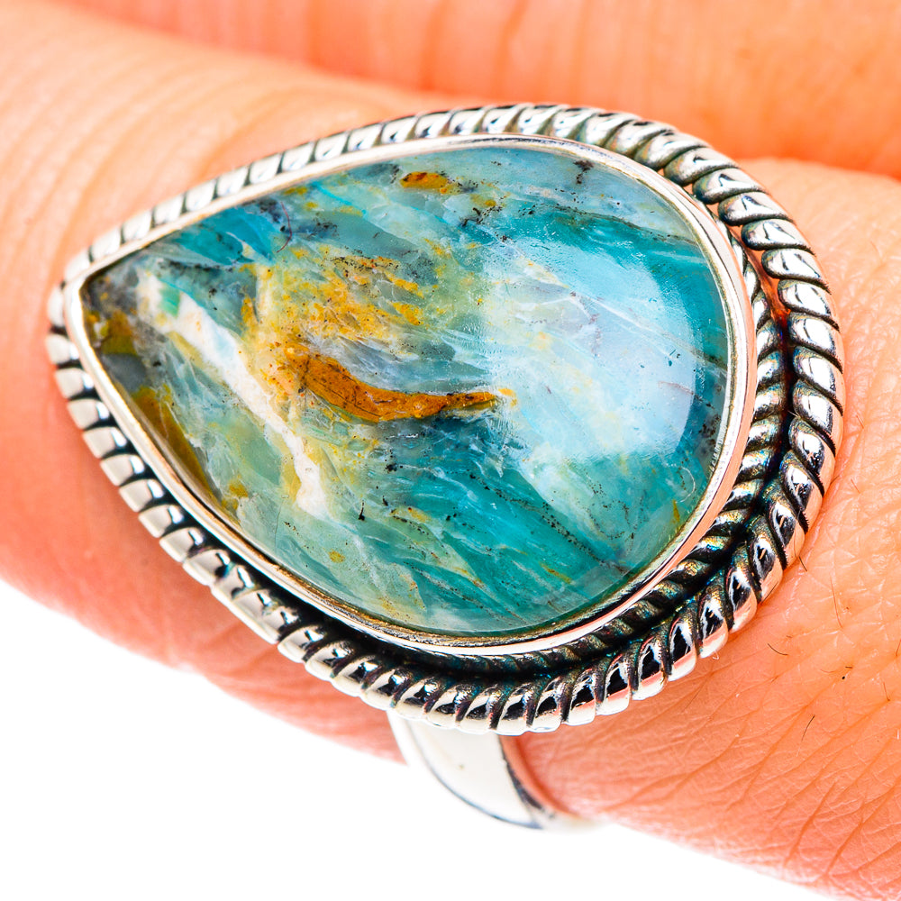 Peruvian Opal Rings handcrafted by Anasilvercos - RING89574