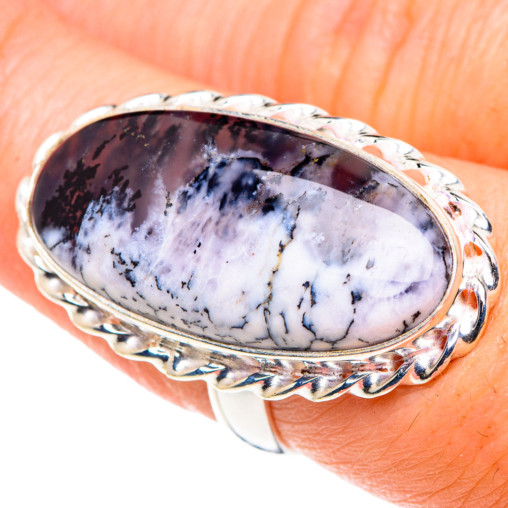 Dendritic Opal Rings handcrafted by Anasilvercos - RING89596