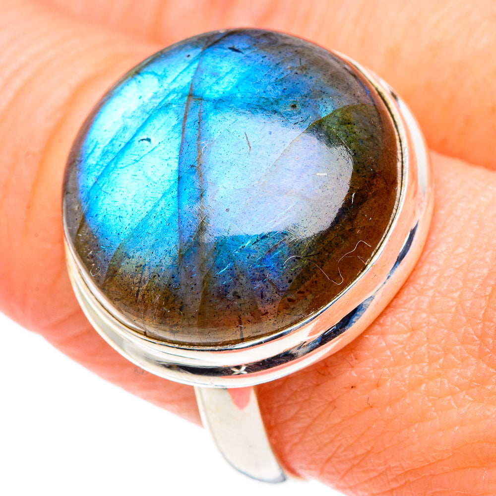 Labradorite Rings handcrafted by Anasilvercos - RING89606