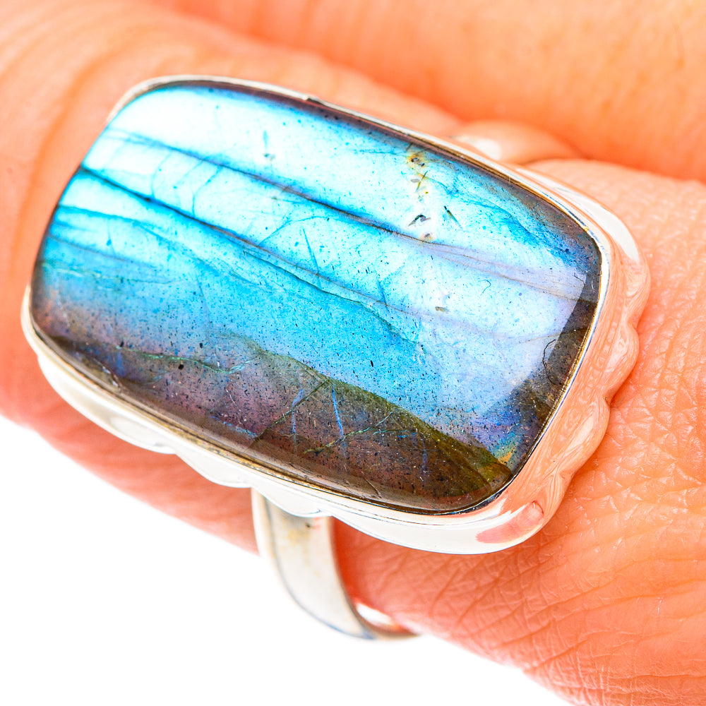 Labradorite Rings handcrafted by Anasilvercos - RING89611