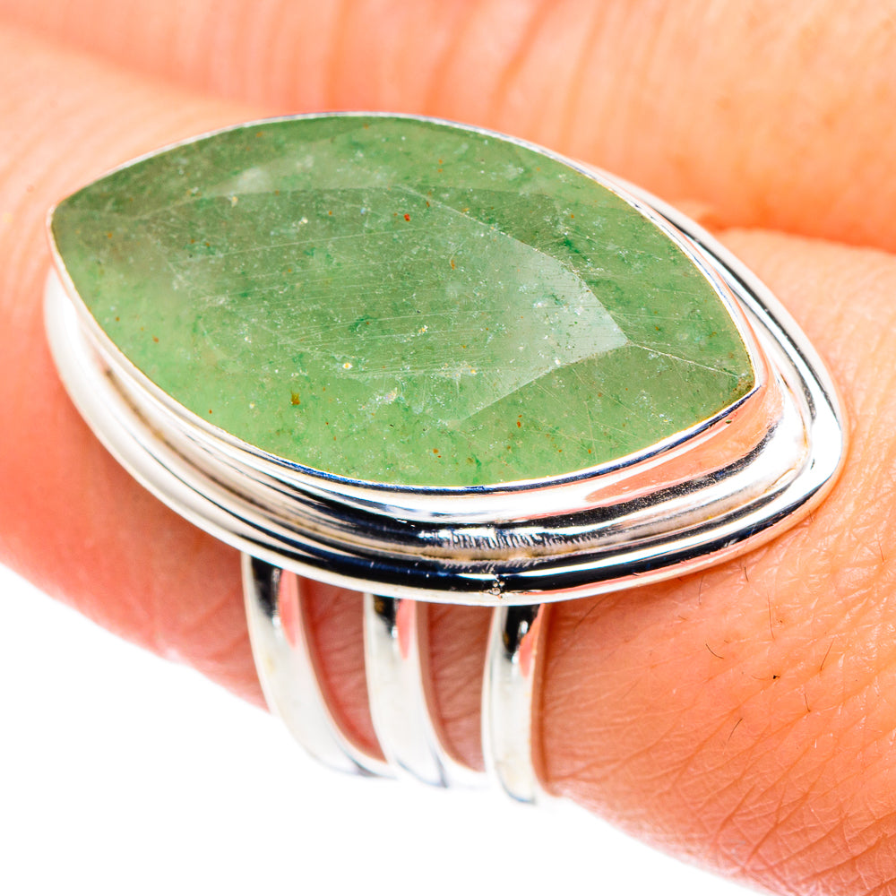 Prehnite Rings handcrafted by Anasilvercos - RING89613