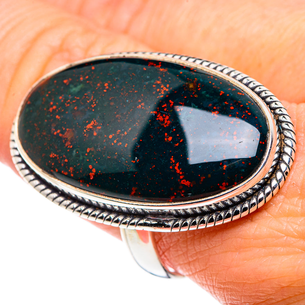 Bloodstone Rings handcrafted by Anasilvercos - RING89614