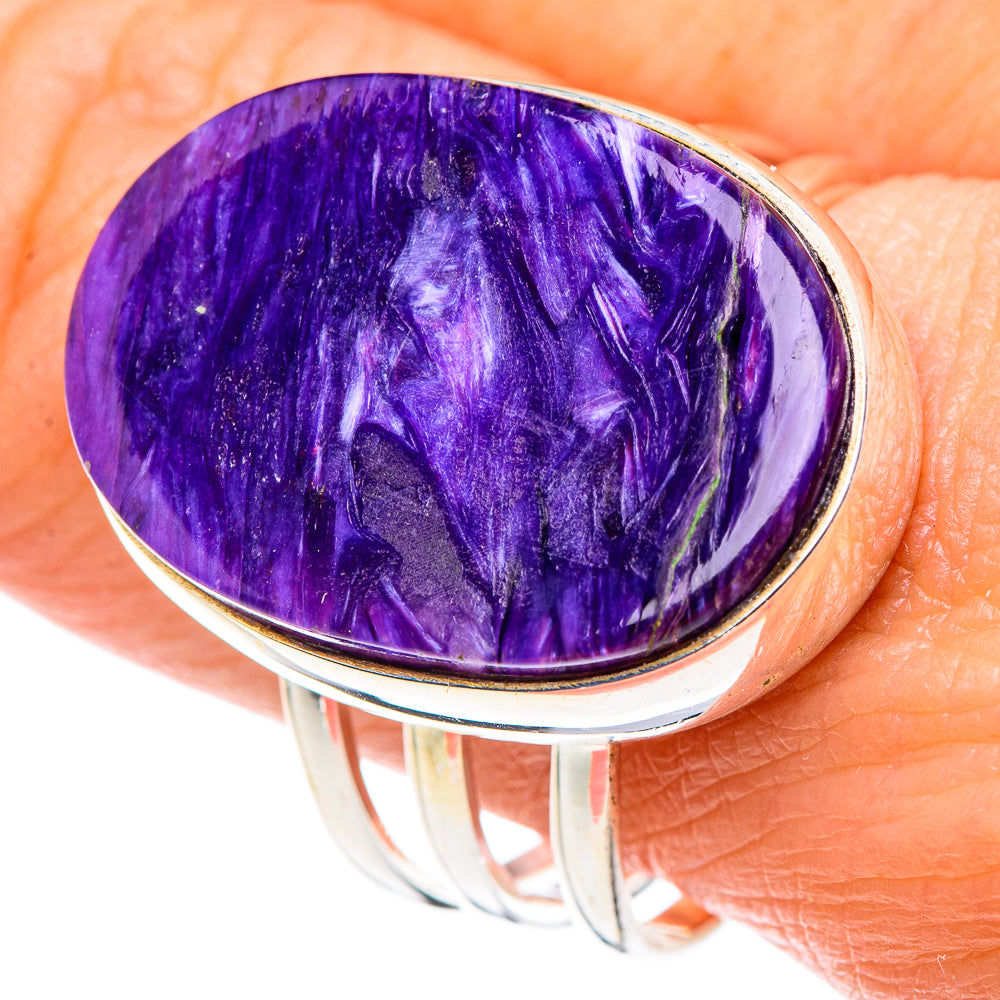 Charoite Rings handcrafted by Anasilvercos - RING89630