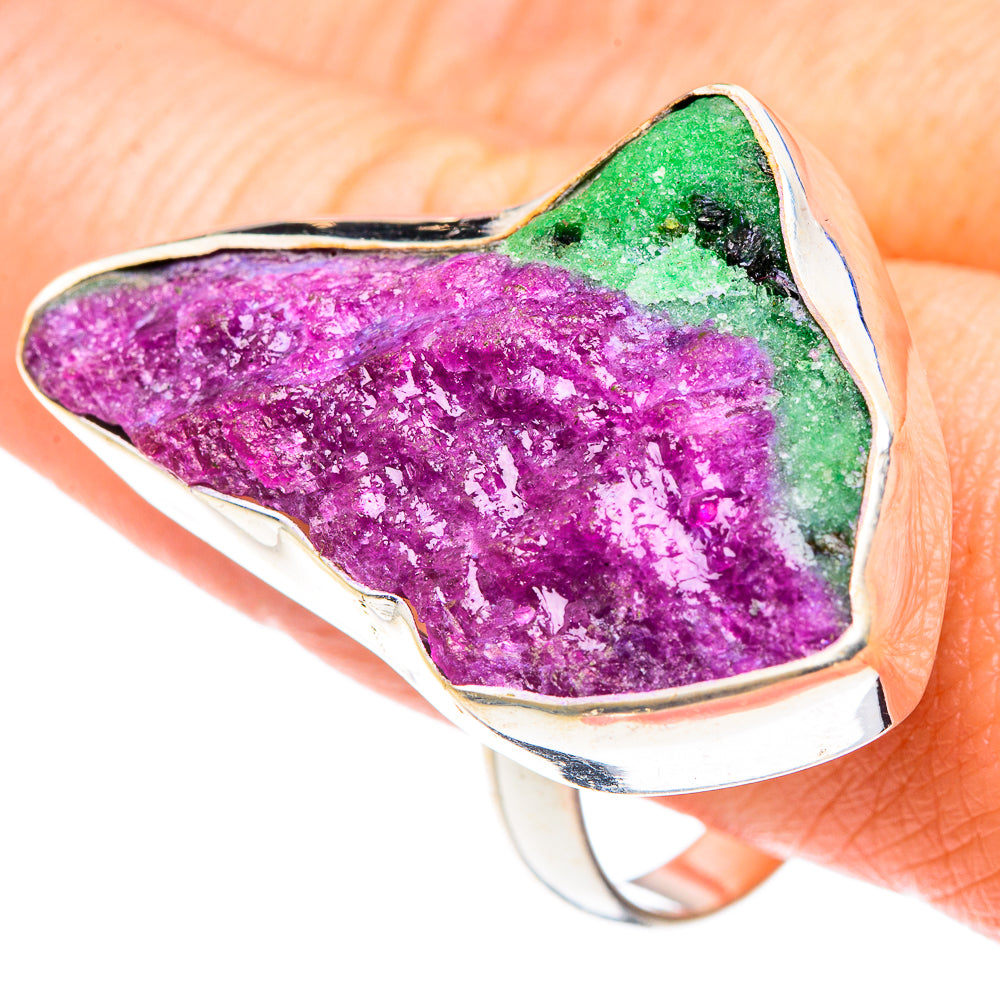 Ruby Zoisite Rings handcrafted by Anasilvercos - RING89639