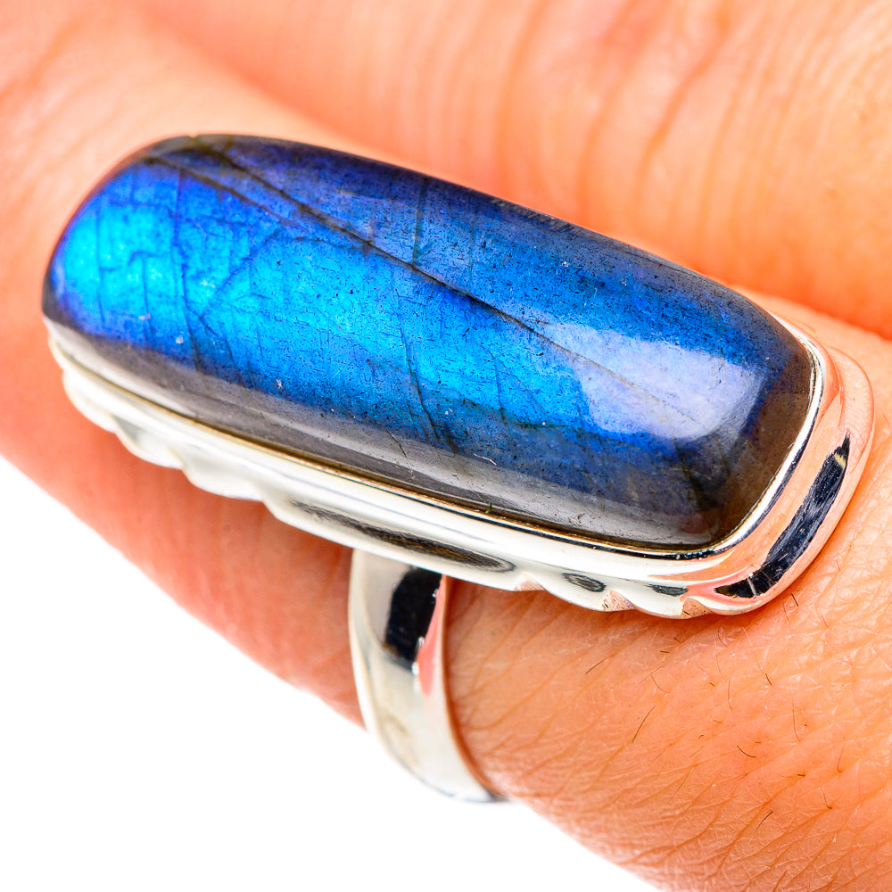 Labradorite Rings handcrafted by Anasilvercos - RING89642