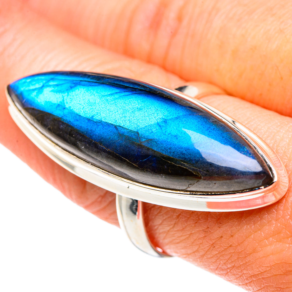 Labradorite Rings handcrafted by Anasilvercos - RING89645