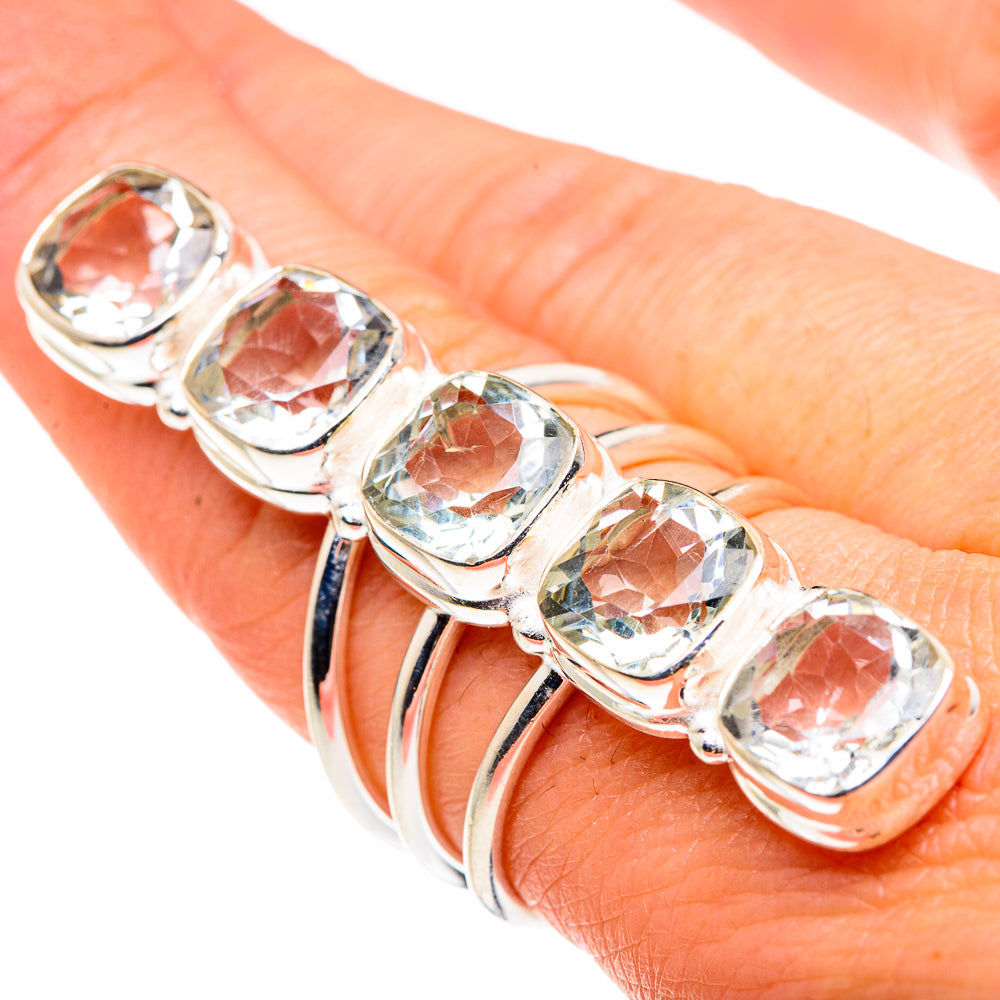 White Quartz Rings handcrafted by Anasilvercos - RING89650
